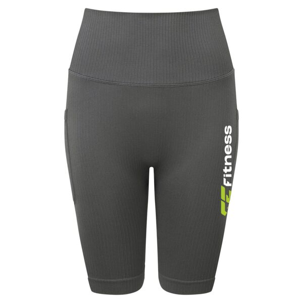 Women’s Ribbed Seamless '3D Fit' Cycle Shorts Thumbnail