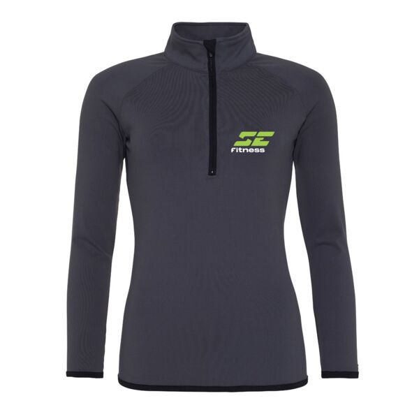 Girlie Half Zip Sweat Top Thumbnail