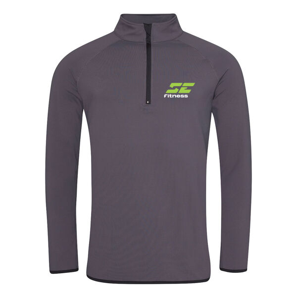 SE Fitness  - Cool Half Zip Sweat Top Thumbnail